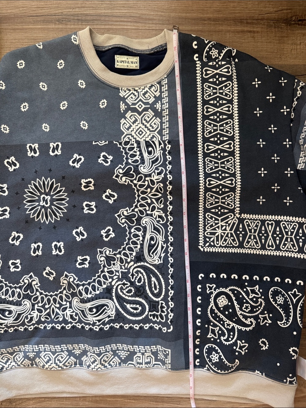 Kapital Waltzing Matilda Bandana Bivouac Quilted Crewneck Sweatshirt Size 3 - Picture 13 of 13